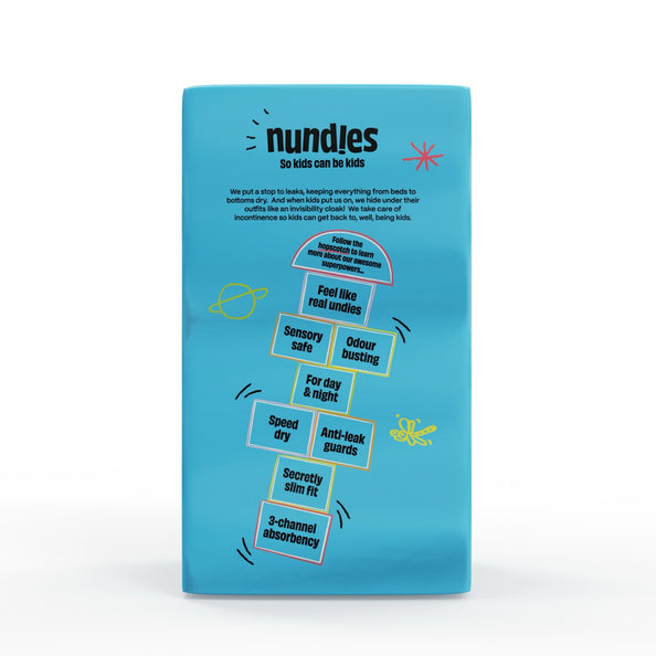 Nundies Inkontinenzhosen für Kinder 8-15 Jahre