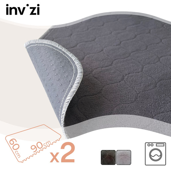 Invizi Tapis antidérapant - Lot de 2 - 60 x 90 cm