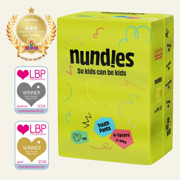 Nundies Pañal Braguita Para Niños  4-7 Años
